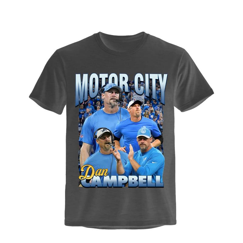 MCDC Detroit T-Shirt, Motor City Football Shirt, Campbell Tee