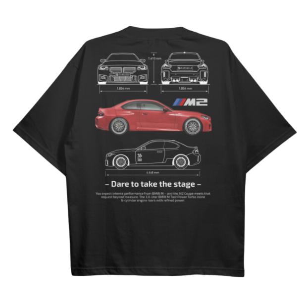 Drive in Style Car-Themed T-Shirts, G87 M2 BluePrint T-Shirt, G87 M2 BluePrint Technical Specs T-Shirt, Racing Shirt, Sport Car Shirt