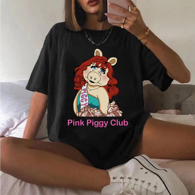 Pink Piggy Club Tshirt Sweatshirt Hoodie
