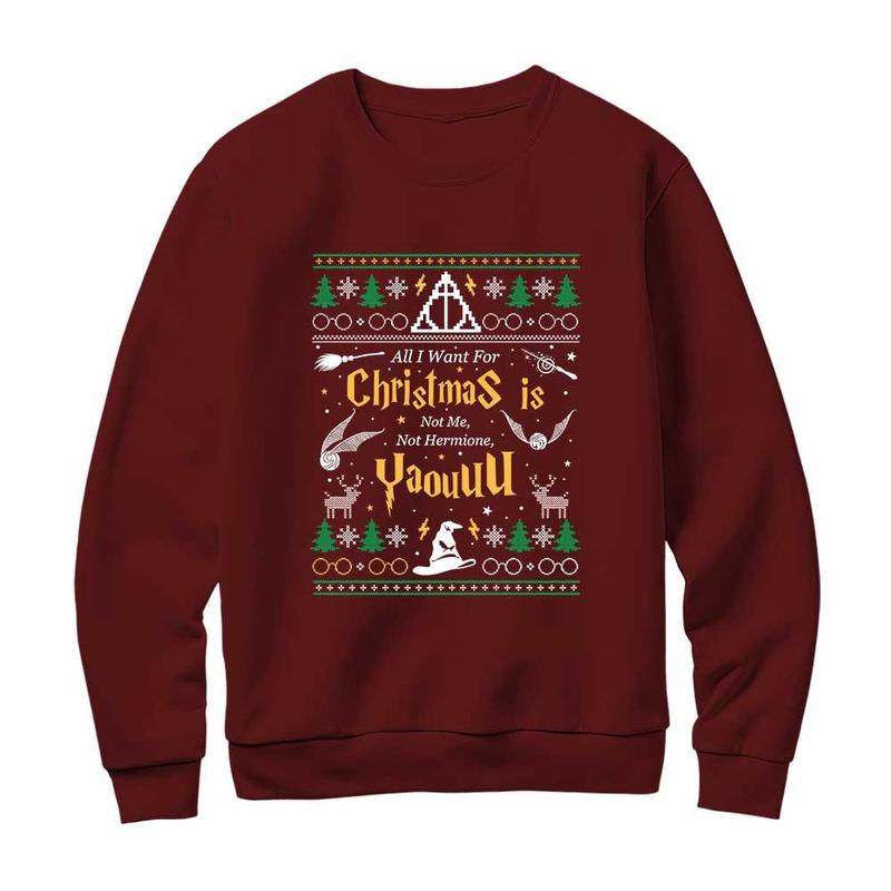 HP Harry Potter Quotes Christmas Sweatshirt, Ron Weasley Quotes Hoodie, Gift For Potterhead, Not me, Not Hermione, You Shirt