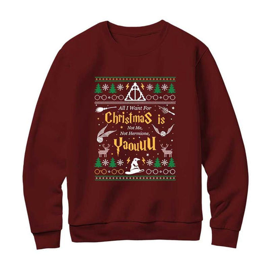 HP Harry Potter Quotes Christmas Sweatshirt, Ron Weasley Quotes Hoodie, Gift For Potterhead, Not me, Not Hermione, You Shirt