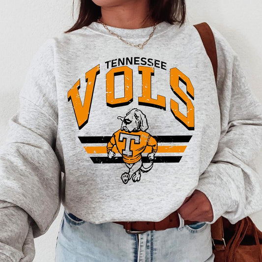 Tennessee Volunteers Vintage  Football NCAA Sweatshirt, Vintage Sweatshirt NCAA, Classic Sport Sweatshirt, Gifts For Football Fan Sport