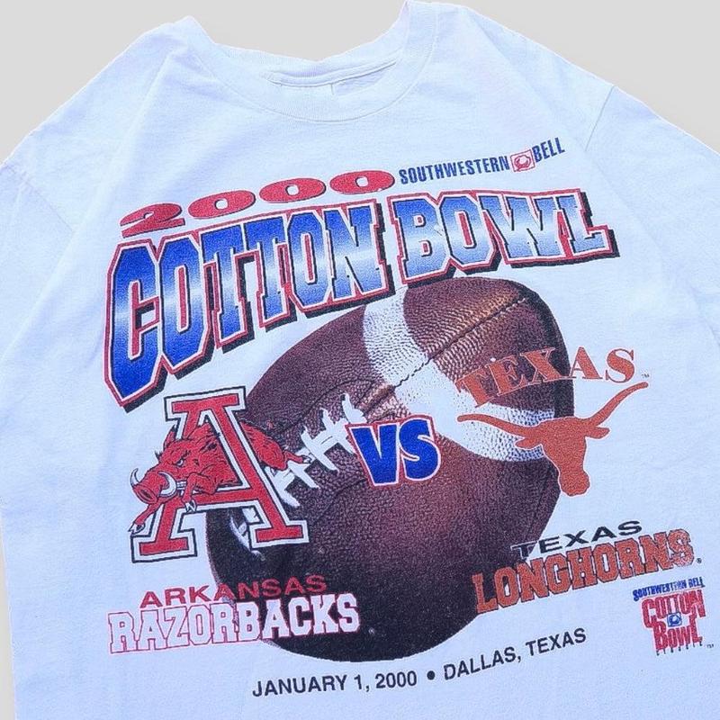 2000 VTG Arkansas VS Texas Cotton Bowl, Full Color T-Shirt, Unisex T-Shirt, For Men, For Women