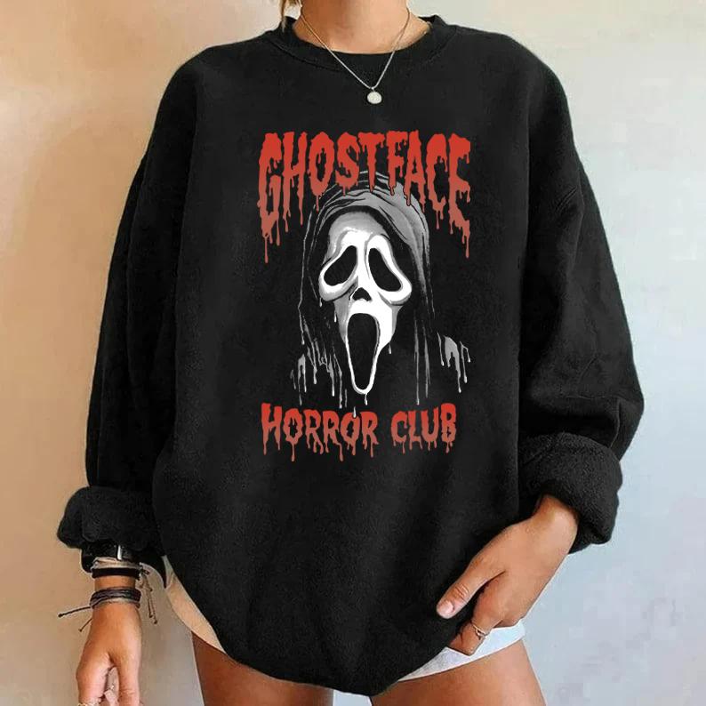 Ghost Face Sweatshirt, Scream Sweatshirt, Ghostface Sweatshirt, Ghostface Scary Sweater, Funny Halloween Shirt, Halloween Sweatshirt