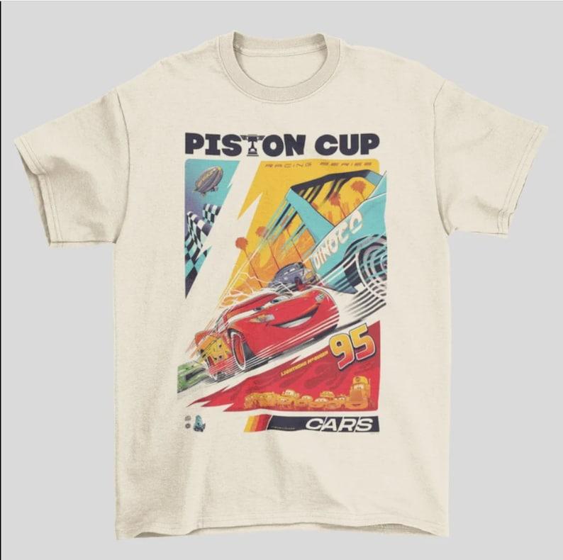 Cars Lightning McQueen Inspired Vintage Custom Race T-Shirt Unisex T-shirt Birthday Shirt Gift For Men Women Sweatshirt