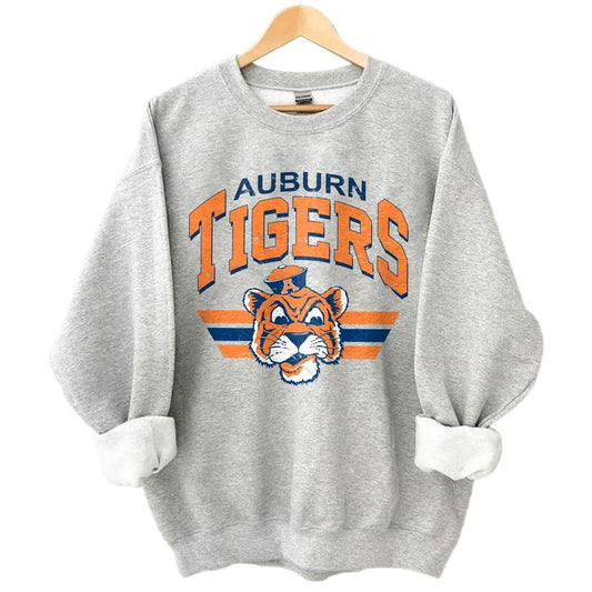 Auburn Tigers Vintage NCAA Sport Shirt, Graphic Basketball, Football, Baseball Gift, Classic Team Style, Men, Women Unisex Collection, Comfort