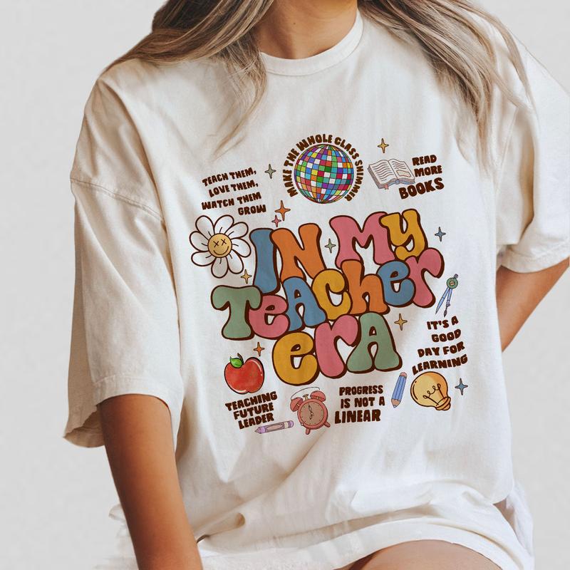 In My Teacher Era Shirts, Comfort Color Teacher Shirts, Teacher Gifts, Teacher Back to School Shirt, Teacher Appreciation Gift, Preschool Teacher Shir