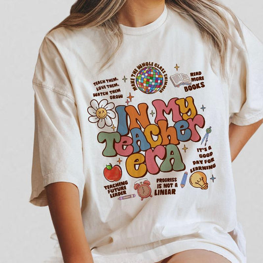 In My Teacher Era Shirts, Comfort Color Teacher Shirts, Teacher Gifts, Teacher Back to School Shirt, Teacher Appreciation Gift, Preschool Teacher Shir