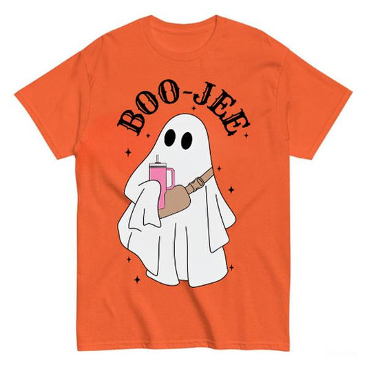 Halloween Gh-ost tshirt, B-oo J-ee Shirt, Boo Shirt,Perfect Tee, Gifts For Boyfriend and Girlfriend T-Shirt
