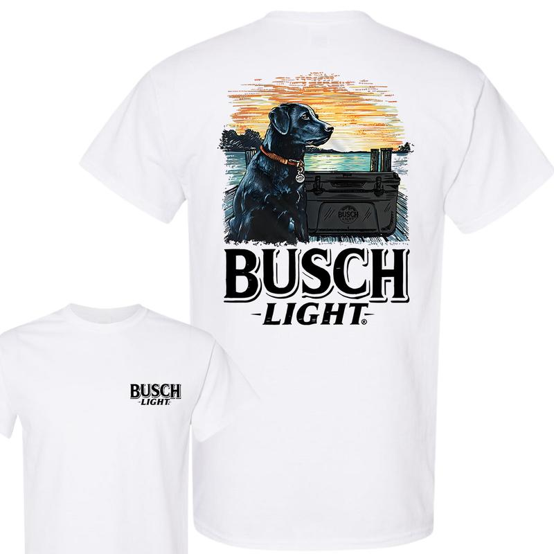 Busch Light Man's Best Friend T-Shirt, 2 Sides T-Shirt, Full Color, Unisex T-Shirt, For Men, For Women