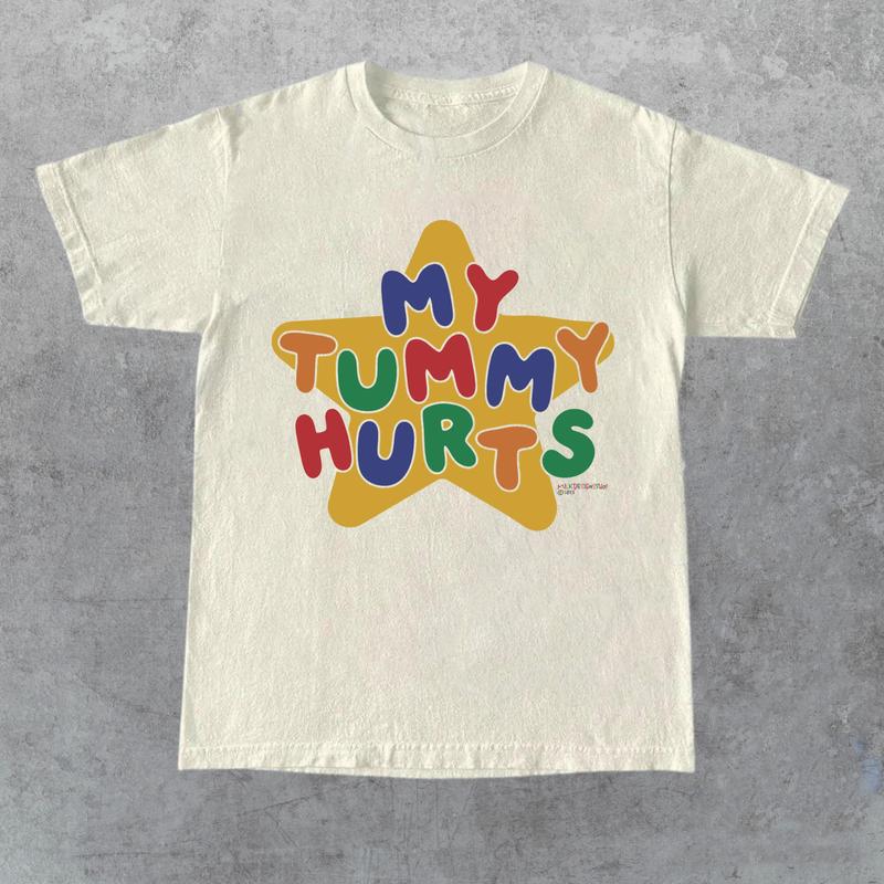 My Tummy Hurts Tee , Funny Meme Shirt, Clowncore Clothing , Clown Shirt , Kidcore Tee , Kidcore Clothes, Funny Gift For Her, Gift For Him