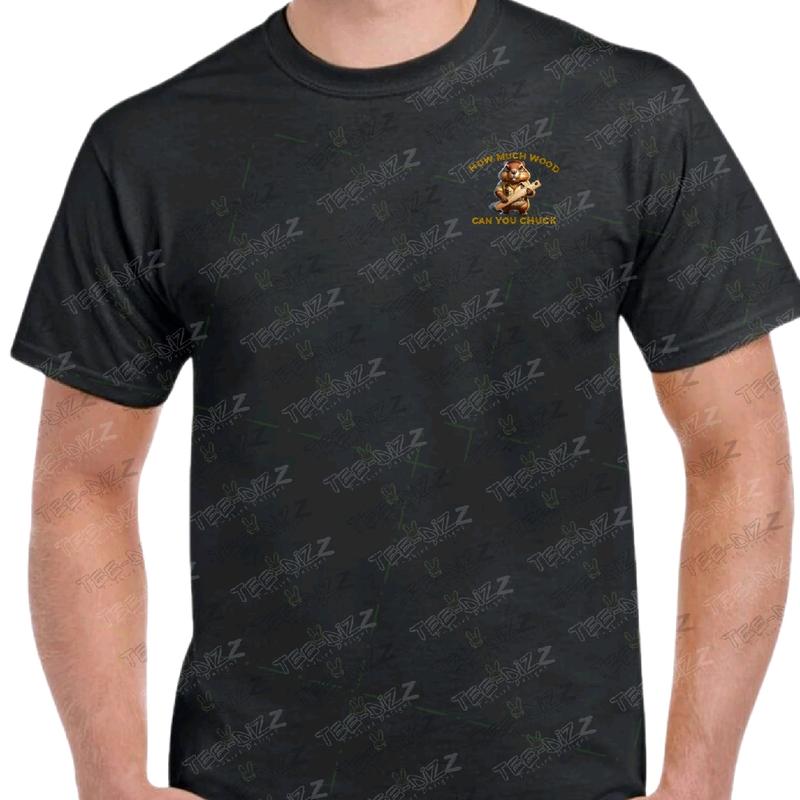 How Much Wood Can You Chuck Men's funny T-shirt Menswear Casual humorous