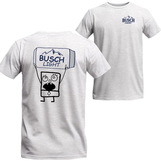 Busch Light Beer Doodlebob T-shirt, Unisex T-shirt For Men, For Women, Best choice, Menswear Top, Beer Shirt Underwear Streetwear