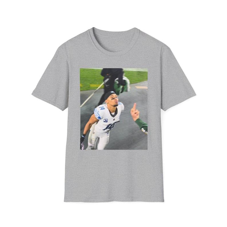 Detroit Football AmonRa St Brown Kiss Meme Unisex T-Shirt, Lions Fan Tee, Detroit Funny Shirt