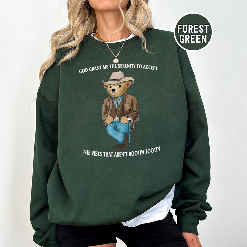 Serenity Bear Crewneck Sweatshirt, Hoodie, T-shirt