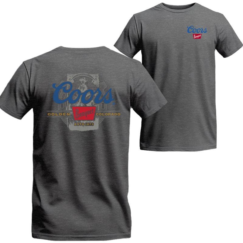 Coors Banquet Beer T-Shirt Full Colors , Coors Short Sleeve Tee, Unisex Shirt