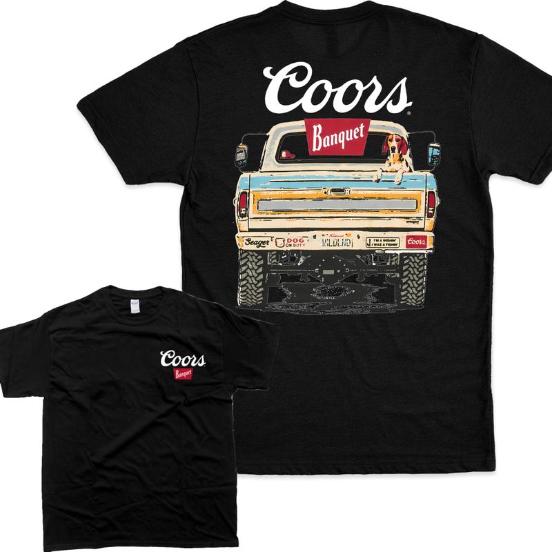 Coors Banquet Beer T-shirt Classic Pickup Truck, For Him Streetwear