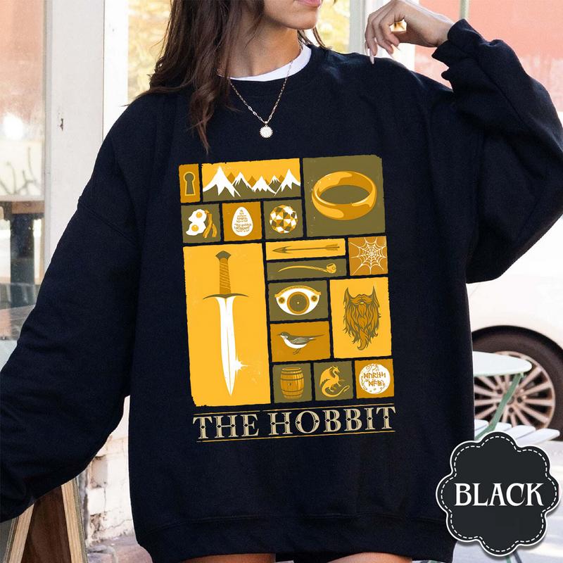 LOTR Hobbit The Yellow T shirt Hoodie Sweatshirt