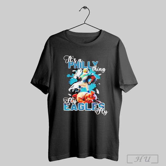Philadelphia Eagles 2024 Nfc Championship Its A Philly Thing Fly Eagles Fly Mascot T Shirt Sweatshirt Poster