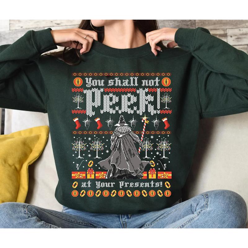 LOTR You Shalll Not Peek Gandalfff shirt Hoodie Sweatshirt