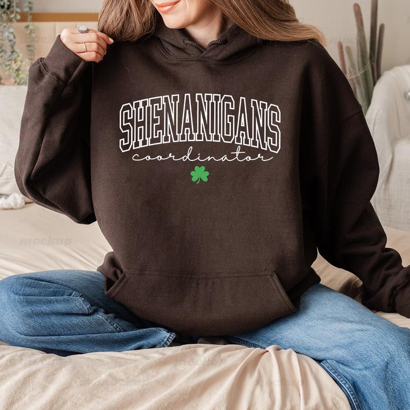 Shenanigans Coordinator St Patricks Day Crewneck Sweatshirt, Hoodie, T-shirt, St. Patrick's Day Gifts