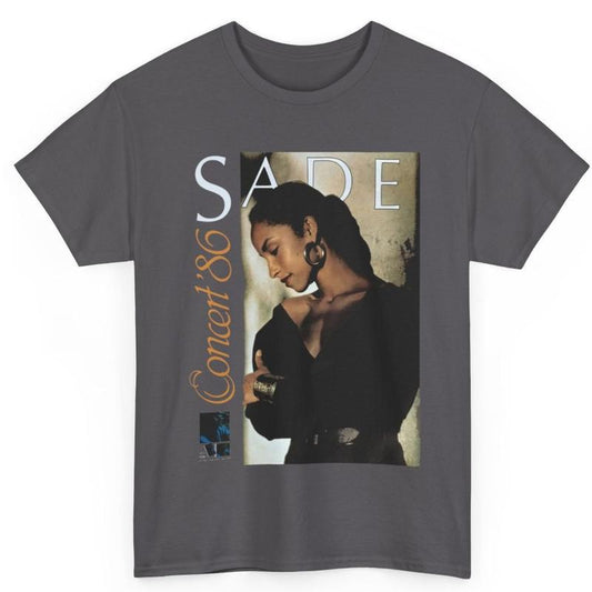 Sade Adu Graphic Shirt, 80s Sade Album Merch Unisex Tshirt Cotton