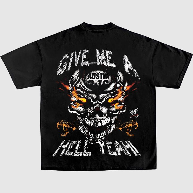 STONE COLD-TEXAS RATTLESNAKE TEE, Wrestling Graphic Tee, WWE Tee, Sports T-shirt, Athlete Shirt, Wrestling Gift Streetwear Crewneck Clothing