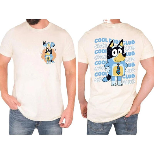 Bluey Cool Dad Club Shirt, Bandit Cool Dad Club T-Shirt, Bluey Bandit Shirt, Dad Birthday Gift, Dad Bluey Shirt, Bluey Family Shirt