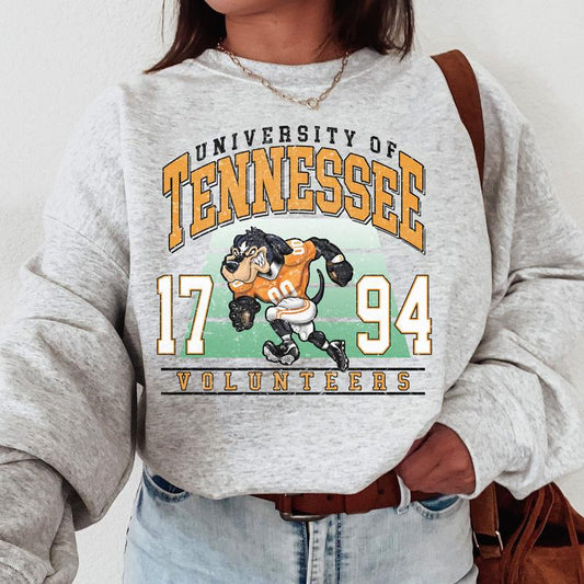 Tennessee Volunteers Vintage College NCAA Sweatshirt, Vintage Football Sweatshirt NCAA, Classic Sport Sweatshirt, Gifts For Football Fan Sport
