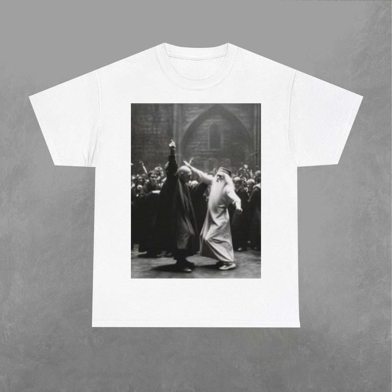 Voldemort and Dumbledore Are Dancing Shirt, Voldemort Shirt, Dumbledore Tshirt, Harry Potter Sweatshirt Classic Fabric Prints