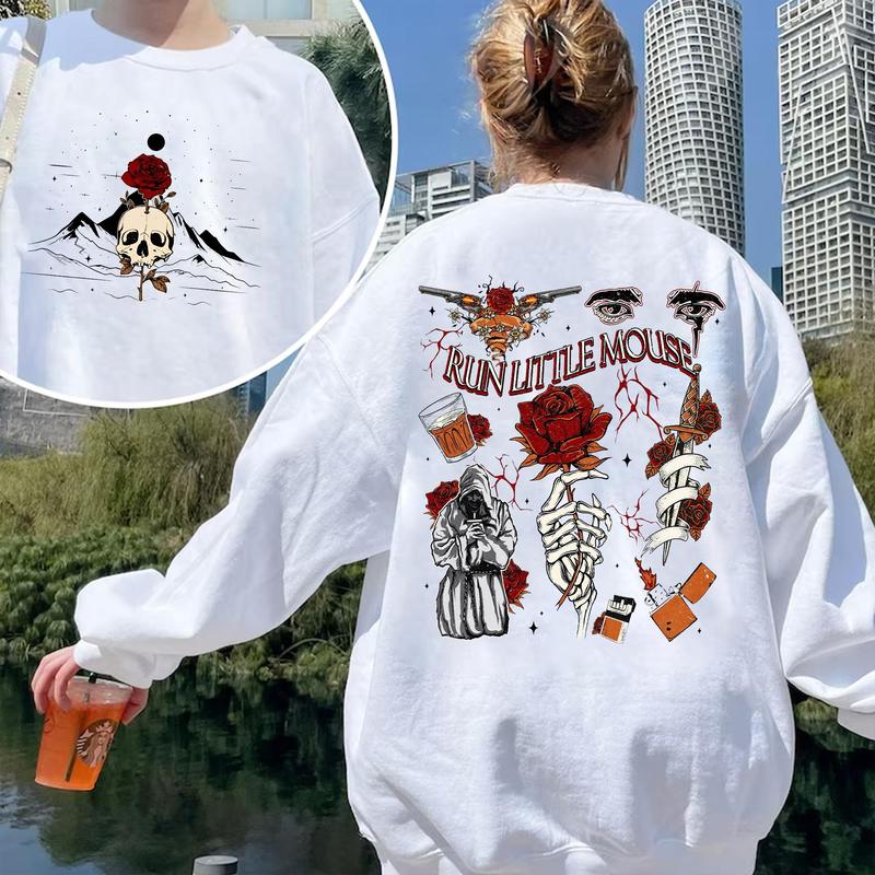 Run Little Mouse Haunting Adeline 2 Sides Sweatshirt, Zade Meadows Shirt, Dark Romance Merch, Booktok Merch, Smut Reader, Bookish Gifts for Her, T-Shi