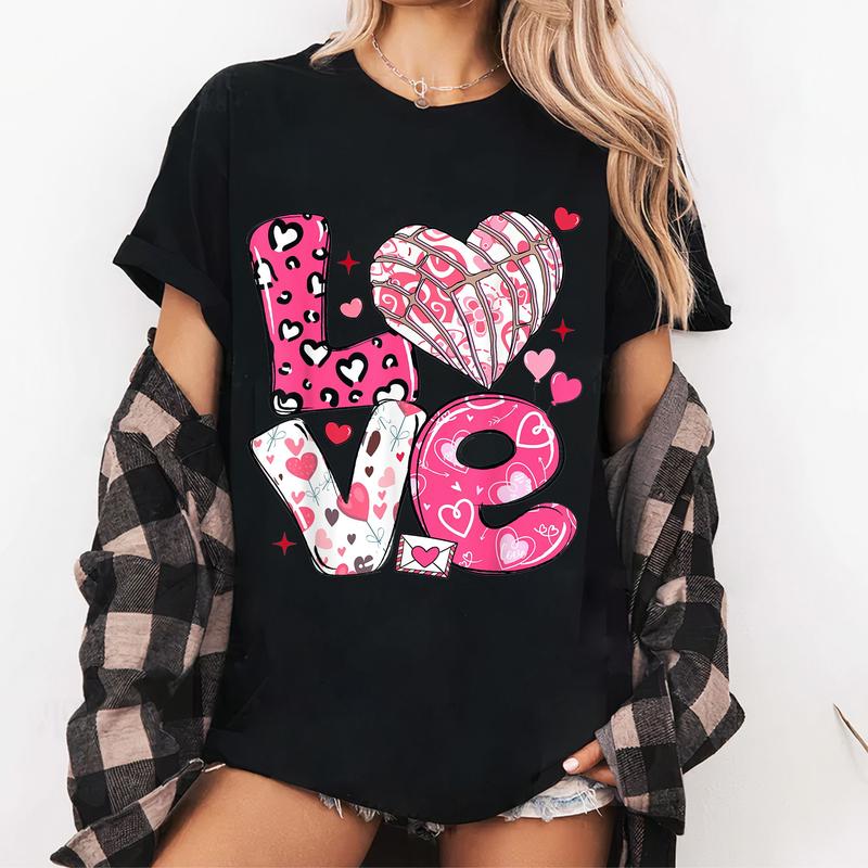 Groovy Love Conchas Valentine Conchas Mexican Valentines Day T-Shirt
