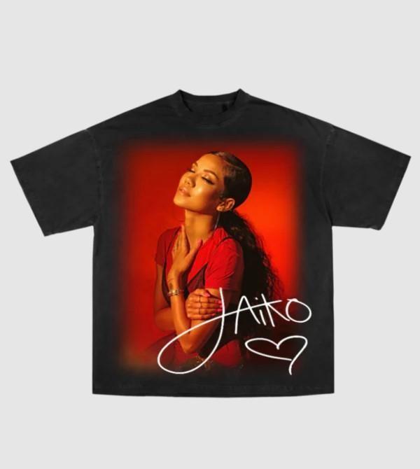 Jhene Love Tee Unisex Heavy Cotton Classic Fit Crew Neck Graphic T-Shirt by Gildan 5000