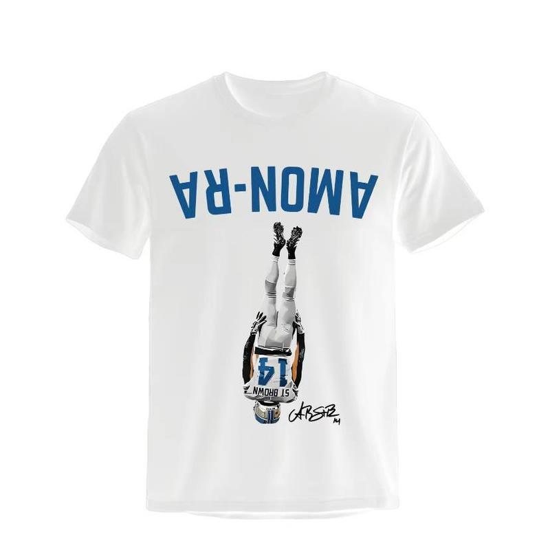 Amon-Ra ST Brown Football T-Shirt, Vintage Amon-Ra ST Brown Shirt, Vintage Detroit City Shirt, Detroit Shirt, Perfect for Fans of Detroit City