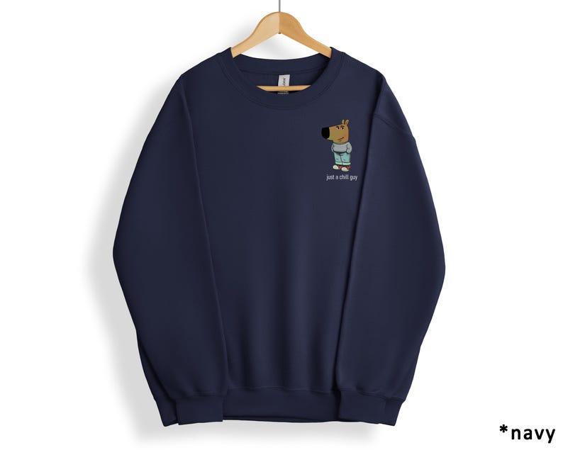 Just A Chill Guy Sweatshirt, Viral Cartoon Hoodie, Chill Guy Meme Sweatshirt, Boyfriend Sweater, TikTok Meme Shirt