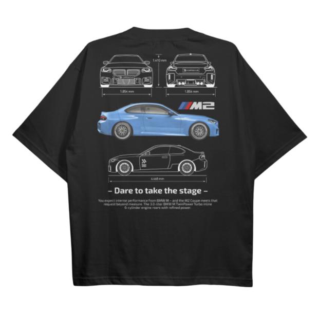 Drive in Style Car-Themed T-Shirts, G87 M2 BluePrint T-Shirt, G87 M2 BluePrint Technical Specs T-Shirt, Racing Shirt, Sport Car Shirt