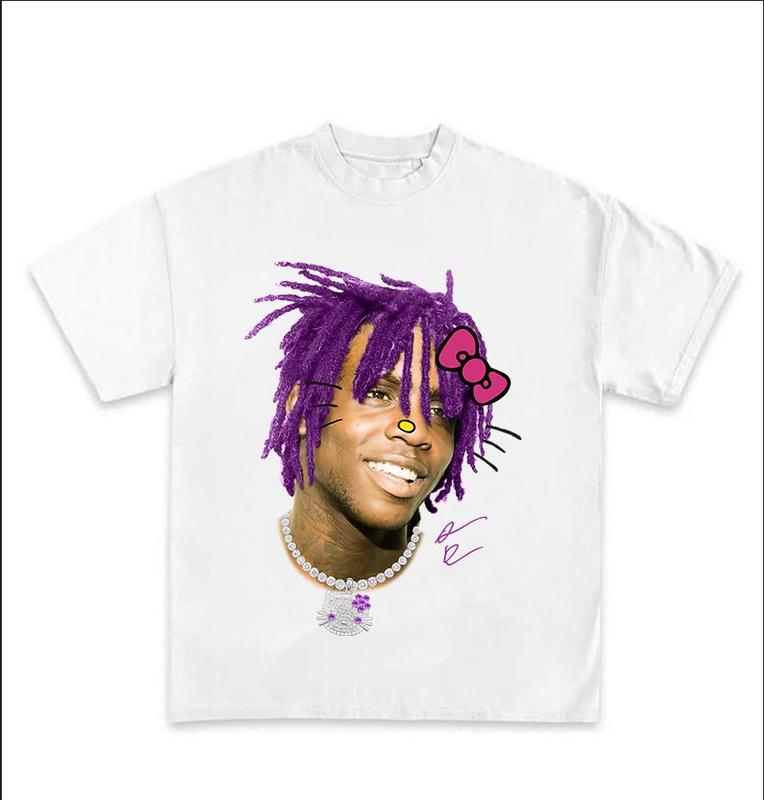 Chief Kitty Keef Purple Tee Classic Cotton Top