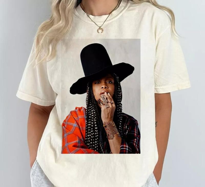 Erykah Badu Shirt Gift For Men Women Unisex Tshirt Cotton Crewneck