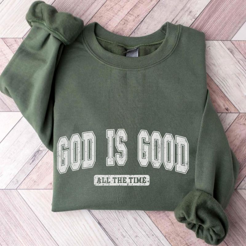 God is Good Sweatshirt, God Lover Crewneck, Gifts For Men for Women