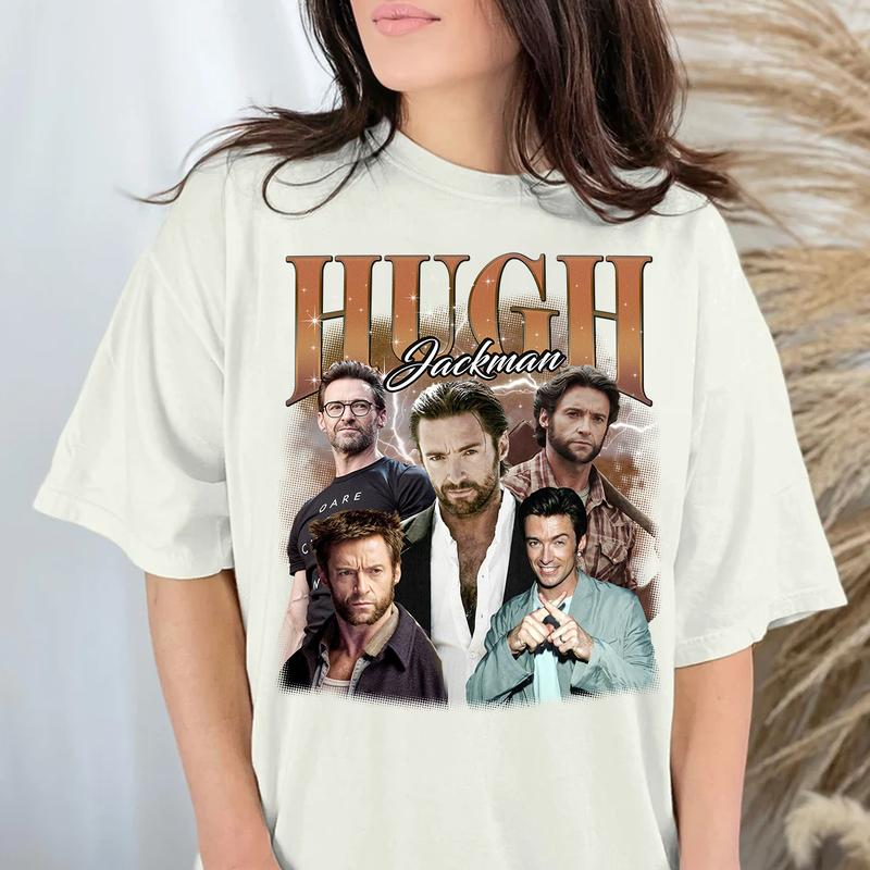 Hugh T Shirt Jackman  T Shirt Gift For Woman and Man Unisex T-Shirt Casual Cotton