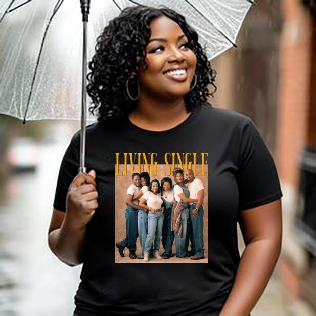 Vintage Living Single Sweatshirt, Retro TV Show Tee Shirt, Living Single Series Shirt, Funny Friends Shirt, Gift For Friends
