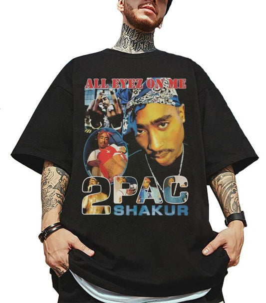 Tupac Shakur All Eyez In Me Shirt, 2Pac Shirt, 2Pac Shakur Shirt, Vintage 90s Bootleg Tupac Shirt, 90s Merch, Rapper Shirt, Hip Hop 90s Shirt, Hip Hop
