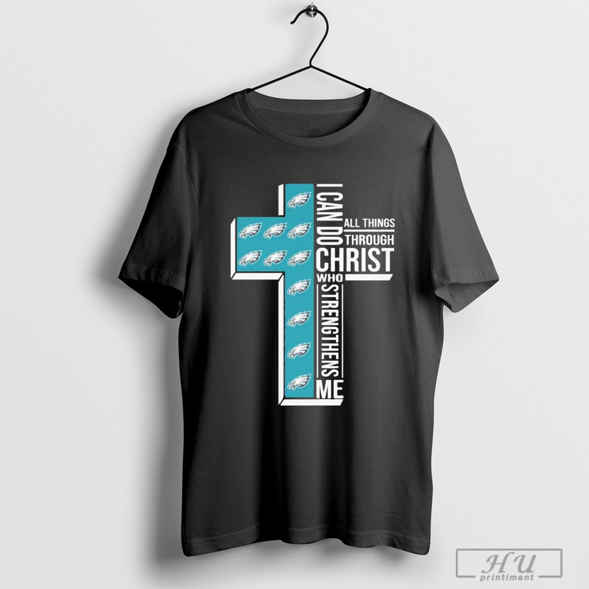 Philadelphia Eagles Logo I Can Do All Things Through Christ Who Strengthens Me Shirt Sweatshirt