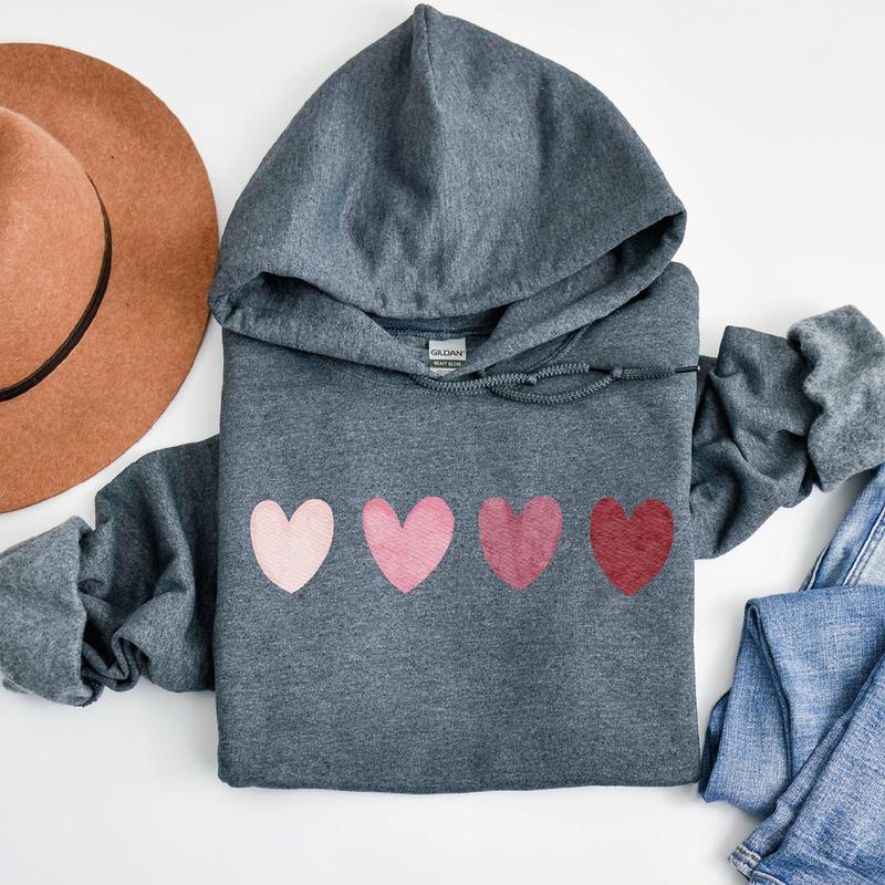 Valentine Heart Crewneck Sweatshirt, Hoodie, T-shirt