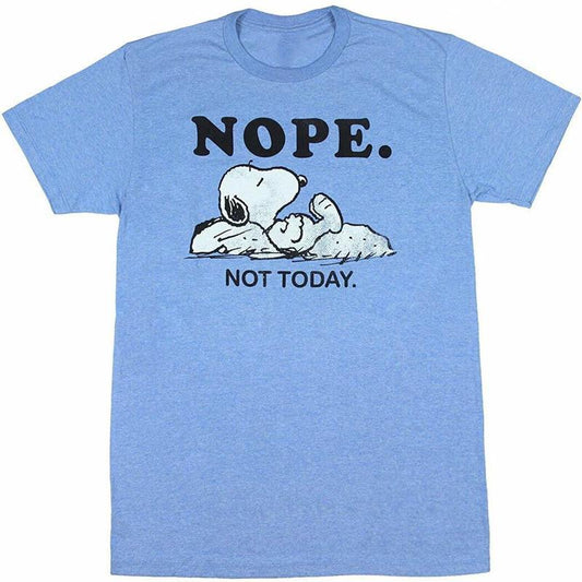 Peanuts Snoopy Nope Not Today T-Shirt, Unisex T-shirt all size S to 3XL snoopy tee