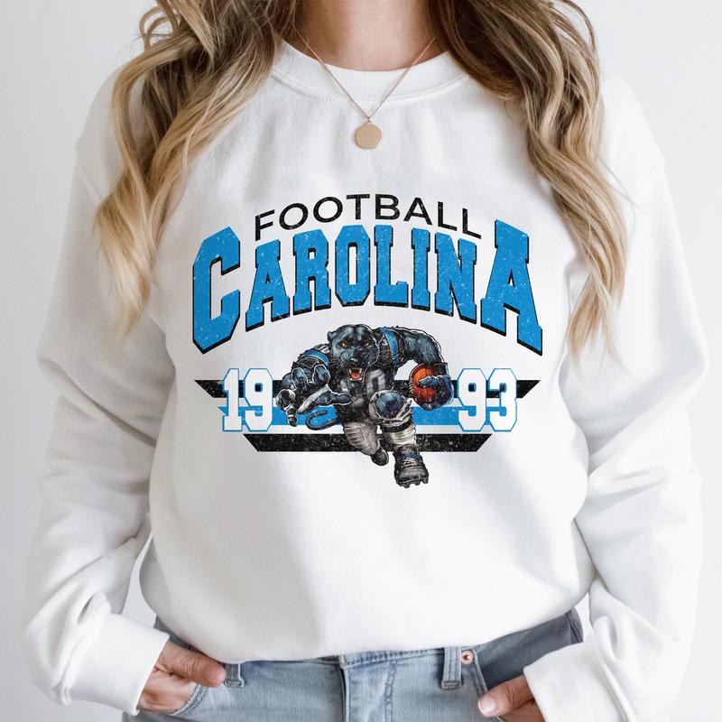 Unisex Carolina Vintage Football Sweatshirt, Clemson Tigers Football NCAA Sweatshirt, North Carolina Tar Heels Football NCAA Sweatshirt, South Carolin