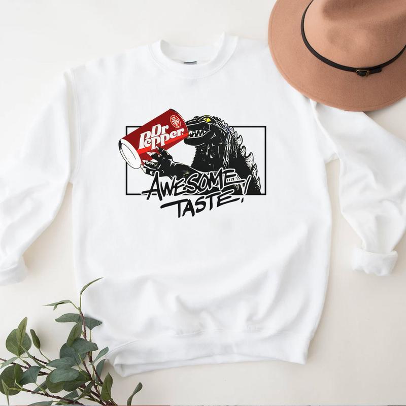 Godzilla Awesome Taste! Dr Pepper Sweatshirt  Unisex