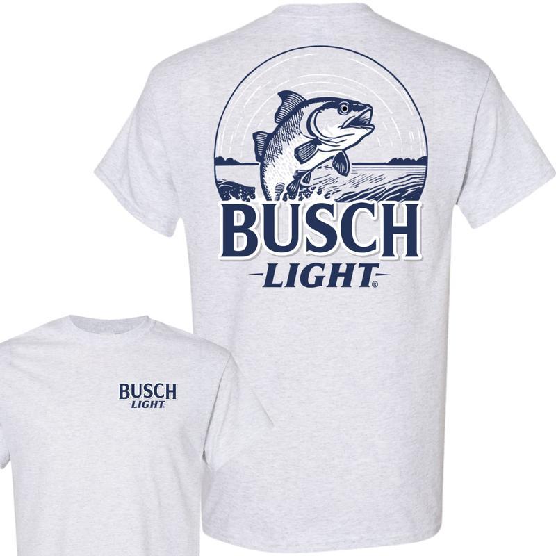 Busch Light T-Shirt, Busch Light, Beer Tee,Busch Light - Busch Light Man's New Edition Shirt, Casual Graphic Round Neck T-shirt for Summer, Fashion To