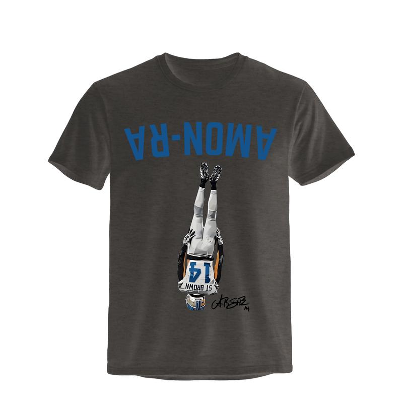 AmonRa St Brown Detroit Headstand Shirt, Lions Fan Gift, Funny Detroit Football Shirt