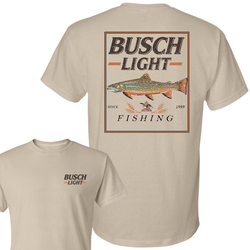 Busch Light, Busch Light Fishing Perch T-Shirt, Summer T-Shirt, Unisex T-Shirt, Crewneck Shortsleeve Tshirt